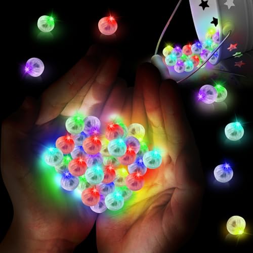 SPERMUOY LED Ballons Lichter,100 Stück Runde LED Ballons Lichter Mini Led Ballonlichter Bunte Blinkende Party Licht für Papierlaternen Ballons Hochzeit Party Blumen Dekoration Balloon Lights-Bunte von SPERMUOY