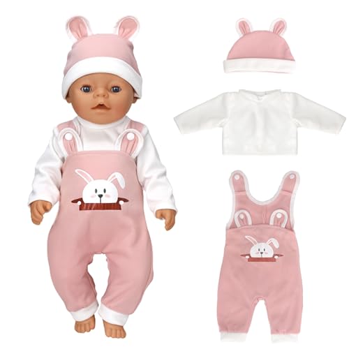 SPERMUOY Baby Born Kleidung 43 cm mädchen, Baby Born puppenkleidung Baby Born zubehör,Kleidung Outfits für Baby Puppen,Puppenkleidung 35-43 cm Puppenkleider Set Puppenzubehör-(Keine Puppe) von SPERMUOY