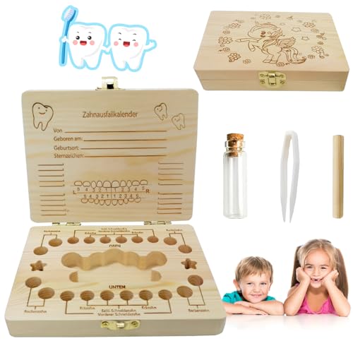 SPHERETRON Zahndose Milchzähne Mädchen Zahnbox Für Milchzähne Mädchen Milchzahndose Mädchen Milchzahndose Einhorn Zahnbox Aufbewahrungsbox Zähne Kinder Souvenir Box von SPHERETRON