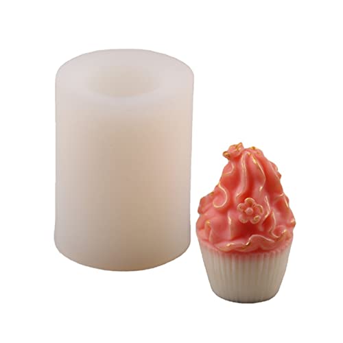 SPONGL Kerzenformen, Cupcake-Form, Silikonform, Kerzen, Aromatherapie, Seife, Schokolade, Süßigkeiten, Kuchen, Dekoration, Werkzeugzubehör von SPONGL