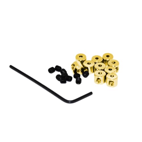 SPONGL Pinlocks, 10 Stück, goldfarben, stilvolle Broschen-Halter, Stecknadelrückseite mit Schraubenschlüssel, Pinschlösser für Abzeichen-Sicherheit von SPONGL