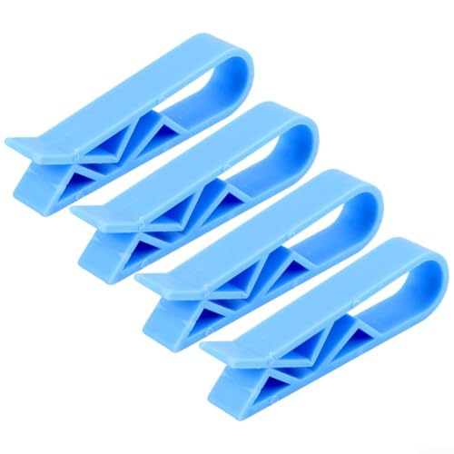 Stabile Kunststoff-Clip-Halter für Küchen-Müllbeutel, 410 Stück (4 Stück, blau) von SPORTARC