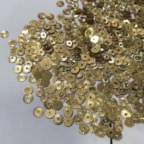 Werden Sie kreativ mit 10 mm großen Chrysanthemen-Pailletten, perfekt für Schuhe, Kleidung, Hüte (Sub-Gold) von SPORTARC