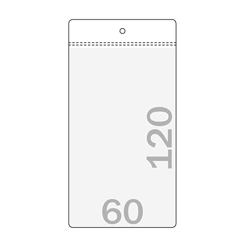 SPRINTIS - Energielabel-Hüllen für Dunstabzugshauben 60 x 120 mm, 100 Stück, Klarsichthüllen, Hüllen, Etikettenhüllen, Labelhüllen von SPRINTIS