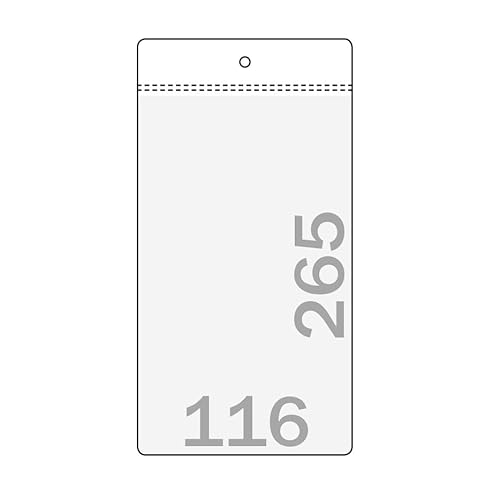 Energielabel-Hüllen für Elektrogeräte, 116 x 265 mm, 100 Stück von SPRINTIS