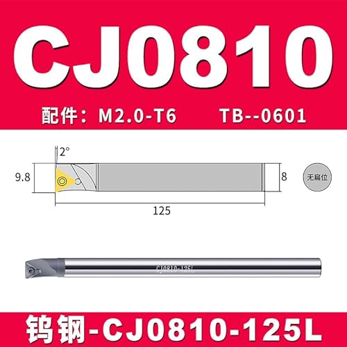 1pc Interne Drehen Schneiden CJ0405 CJ0506 CJ0607 CJ0810 CJ1012 CJ1214 Wolfram Stahl Bohrstange NBJ16 NBH2084 Feine Langweilig Werkzeuge(CJ0810-125L) von SPWWW