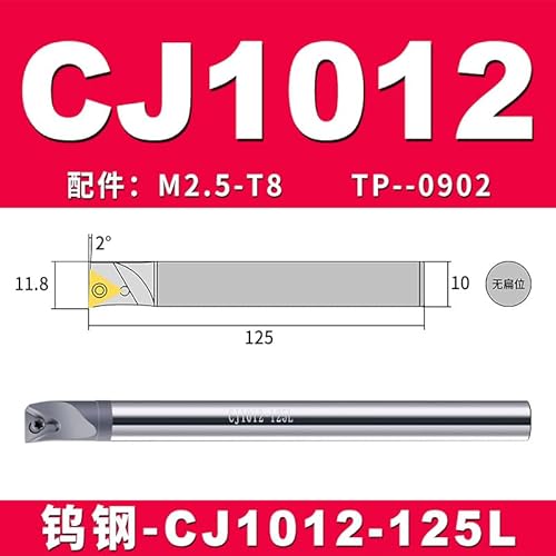 1pc Interne Drehen Schneiden CJ0405 CJ0506 CJ0607 CJ0810 CJ1012 CJ1214 Wolfram Stahl Bohrstange NBJ16 NBH2084 Feine Langweilig Werkzeuge(CJ1012-125L) von SPWWW