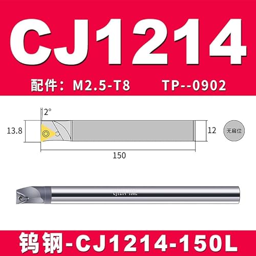 1pc Interne Drehen Schneiden CJ0405 CJ0506 CJ0607 CJ0810 CJ1012 CJ1214 Wolfram Stahl Bohrstange NBJ16 NBH2084 Feine Langweilig Werkzeuge(CJ1214-150L) von SPWWW