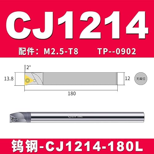 1pc Interne Drehen Schneiden CJ0405 CJ0506 CJ0607 CJ0810 CJ1012 CJ1214 Wolfram Stahl Bohrstange NBJ16 NBH2084 Feine Langweilig Werkzeuge(CJ1214-180L) von SPWWW