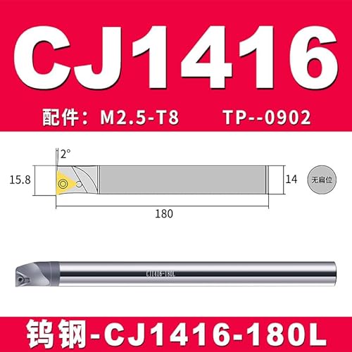 1pc Interne Drehen Schneiden CJ0405 CJ0506 CJ0607 CJ0810 CJ1012 CJ1214 Wolfram Stahl Bohrstange NBJ16 NBH2084 Feine Langweilig Werkzeuge(CJ1416-180L) von SPWWW