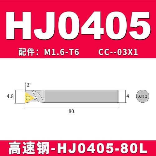 1pc Interne Drehen Schneiden CJ0405 CJ0506 CJ0607 CJ0810 CJ1012 CJ1214 Wolfram Stahl Bohrstange NBJ16 NBH2084 Feine Langweilig Werkzeuge(HJ0405-80L) von SPWWW