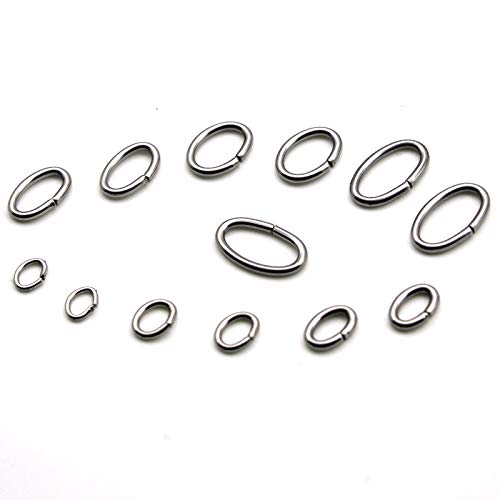 100 Stück/Lot ovale Biegeringe aus 316L-Edelstahl, geteilte Ringe, Verbinder für Armband, Halskette, Zubehör für DIY-Schmuckherstellung, 0,6 x 3 x 4 mm von SPeesy