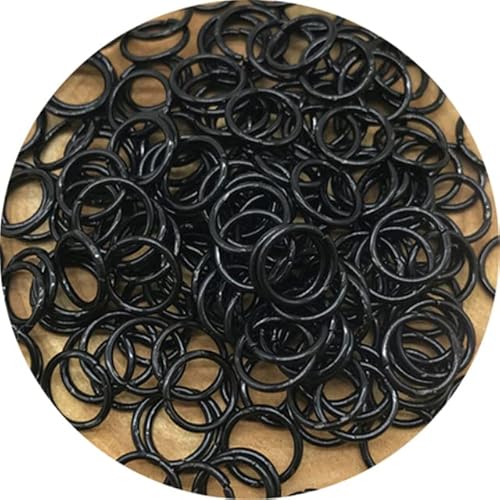 4/6/8/10 mm offene Biegeringe aus Metall, geteilte Ringe, Verbinder für die Schmuckherstellung, DIY-Schmuckzubehör, Schmuckherstellungszubehör, Schwarz, 4 mm, 500 Stück von SPeesy