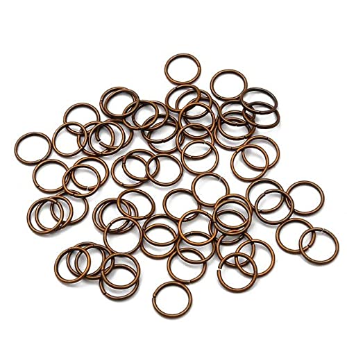 5–500 Stück/Lot 3–20 mm Metall-Einzelschlaufen offener Biegering, geteilte Ringverbinder für DIY-Schmuckherstellung, Zubehör-Kupfer, 20 mm, 50 Stück von SPeesy