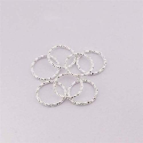 50–100 Stück versilberte runde Biegeringe, gedrehte offene Spaltringe, Biegeringe, Verbinder für Schmuckherstellung, Zubehör, DIY-Silber, 18 mm x 50 Stück von SPeesy