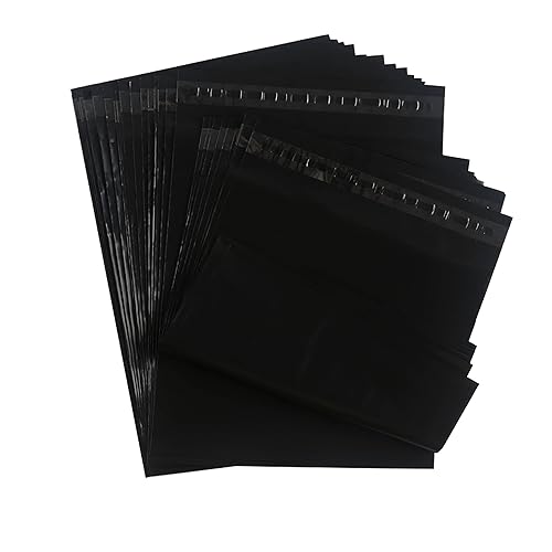 Versandtaschen 30cmX40cm Versandbeutel Plastik Versandumschläge Postbeutel für Verpackung Kleidung und Textilien Wasserdichte, Selbstklebend und Blickdicht Reißfeste 30Stück Schwarz von SPykey