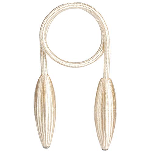 SQIANKUN Vorhang Raffhalter 2 Pcs Beliebige Form Starke Vorhang Raffhalter Plüsch Legierung Hängen Gürtel Seile Vorhang Holdback Vorhang Stangen Zubehör Raffhalter FüR VorhäNge(Beige) von SQIANKUN