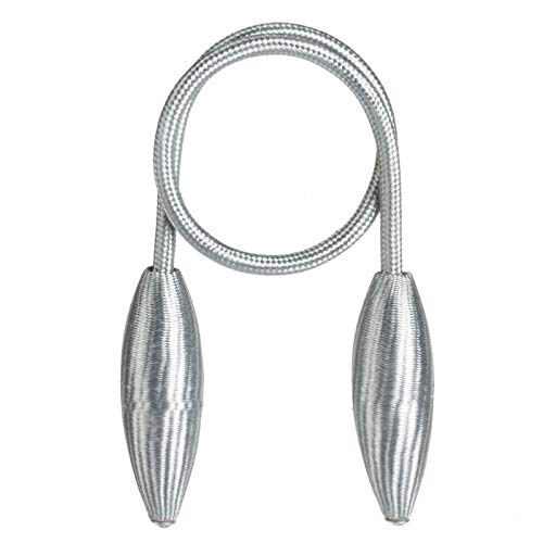 SQIANKUN Vorhang Raffhalter 2 Pcs Beliebige Form Starke Vorhang Raffhalter Plüsch Legierung Hängen Gürtel Seile Vorhang Holdback Vorhang Stangen Zubehör Raffhalter FüR VorhäNge(Gray) von SQIANKUN