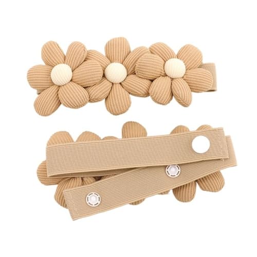 SQIANKUN Vorhang Raffhalter 2 STÜCKE Niedliche Blume Form Vorhang Raffhalter Vorhang Halter Haken Schnalle Clip Einfache Cartoon Vorhang Zubehör Raffhalter FüR VorhäNge(Khaki-Three Flowers) von SQIANKUN