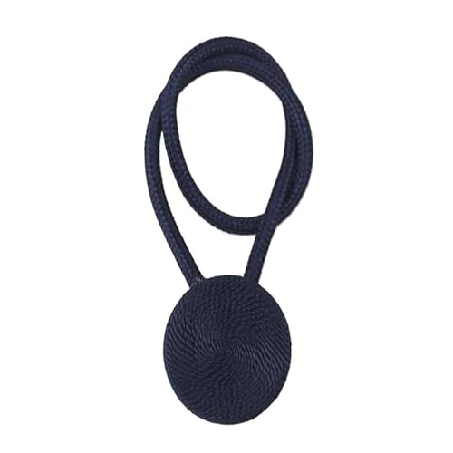 SQIANKUN Vorhang Raffhalter 2 Stücke Magnetische Vorhang Clip Perle Ball Vorhänge Halter Raffhalter Wohnkultur Hängen Ball Schnalle Krawatte Zurück Zimmer Zubehör Raffhalter FüR VorhäNge(Dark Blue) von SQIANKUN