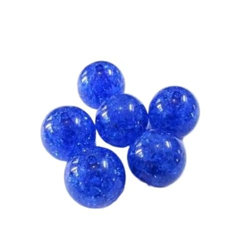 SQING (Wählen Sie zuerst Größe und Farbe) 8 mm/10 mm/12 mm/14 mm/20 mm klare, runde, rissige Acrylperlen (ohne AB) for die Herstellung klobiger Halsketten(Roayblue,8mm 1500pcs per bag) von SQING