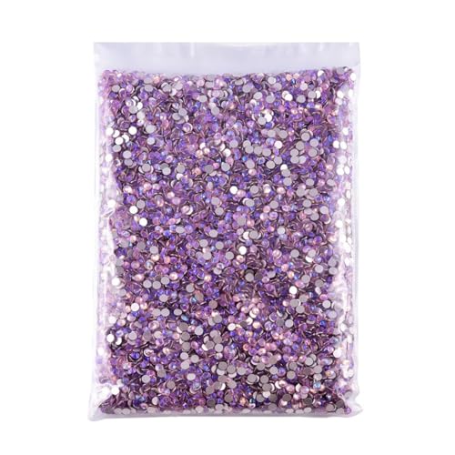 SQING 14400 STÜCK Hellrosa AB Nicht Hotfix Strasssteine ​​Glitzer Glas Strass Kristalle for Nägel Kunst Bohrer Dekorationen H0040(Mix Size-14400pcs) von SQING