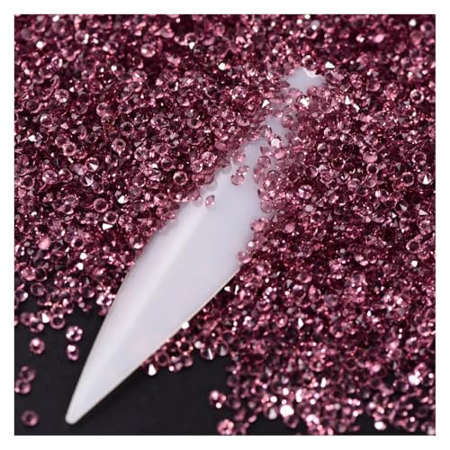 SQING 14400 Stück 1,2 mm Mini Pixie Non Hotfix Strass Kristall Zirkon Nail Art Strass DIY Dekoration H1085(Lt.amethyst) von SQING