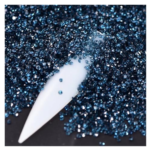 SQING 14400 Stück 1,2 mm Mini Pixie Non Hotfix Strass Kristall Zirkon Nail Art Strass DIY Dekoration H1085(Montana) von SQING