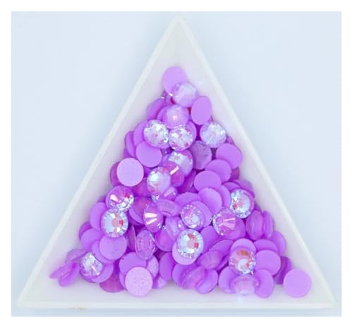 SQING 14400 Stück Großhandel Neon Non HotFix Strasssteine ​​im Großpaket SS6-SS30 Flatback Strass Nagel Strass for Tasche(Amethyst AB,SS20-14400pcs) von SQING