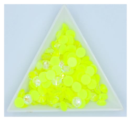 SQING 14400 Stück Großhandel Neon Non HotFix Strasssteine ​​im Großpaket SS6-SS30 Flatback Strass Nagel Strass for Tasche(Citrine AB,SS12-14400pcs) von SQING