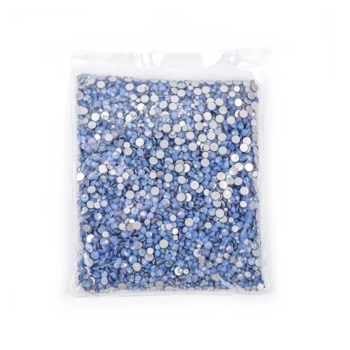 SQING 14400 Stück Ss3-ss20 Großpackung Großpackung Nicht Hot Fix Strasssteine ​​mit flacher Rückseite, Kristall-Strass, glitzert Stein for 3D-Nagelbekleidung(Blue Opal) von SQING