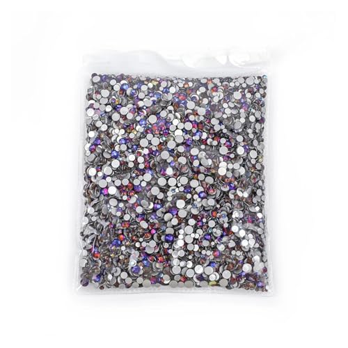 SQING 14400 Stück Ss3-ss20 Großpackung Großpackung Nicht Hot Fix Strasssteine ​​mit flacher Rückseite, Kristall-Strass, glitzert Stein for 3D-Nagelbekleidung(Blue-Volcanic) von SQING