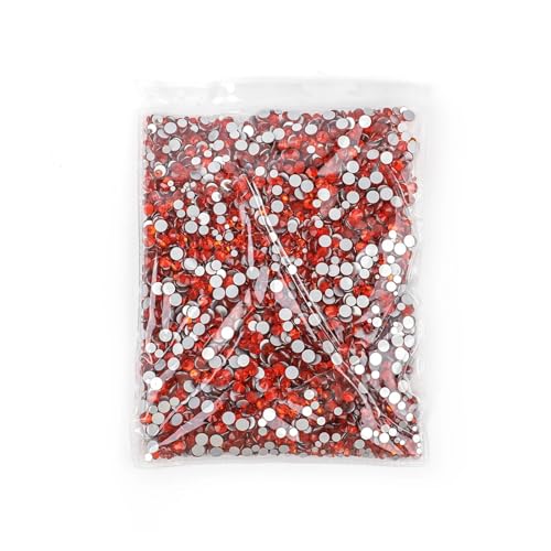 SQING 14400 Stück Ss3-ss20 Großpackung Großpackung Nicht Hot Fix Strasssteine ​​mit flacher Rückseite, Kristall-Strass, glitzert Stein for 3D-Nagelbekleidung(Orange) von SQING