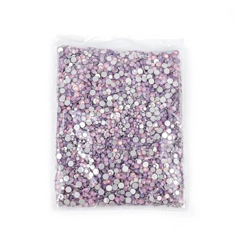 SQING 14400 Stück Ss3-ss20 Großpackung Großpackung Nicht Hot Fix Strasssteine ​​mit flacher Rückseite, Kristall-Strass, glitzert Stein for 3D-Nagelbekleidung(Pink Opal) von SQING