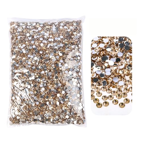 SQING 2 mm 3 mm 4 mm 5 mm 6 mm Flatback-Strasssteine ​​aus Kunstharz mit silberner Unterseite, nicht Hotfix, im großen Paket for DIY-Handwerk, Nail-Art-Dekor(07,SS10 3mm 50000pcs) von SQING