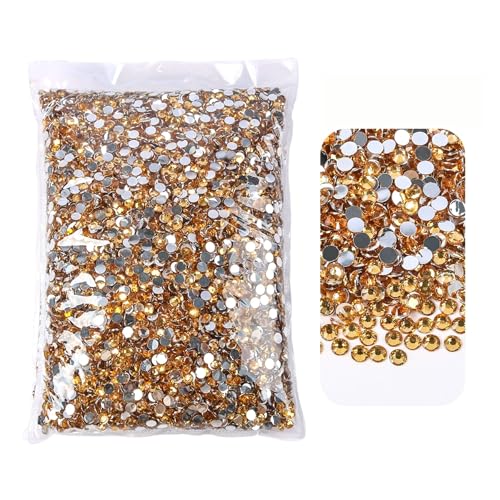 SQING 2 mm 3 mm 4 mm 5 mm 6 mm Flatback-Strasssteine ​​aus Kunstharz mit silberner Unterseite, nicht Hotfix, im großen Paket for DIY-Handwerk, Nail-Art-Dekor(14,SS6 2mm 50000pcs) von SQING