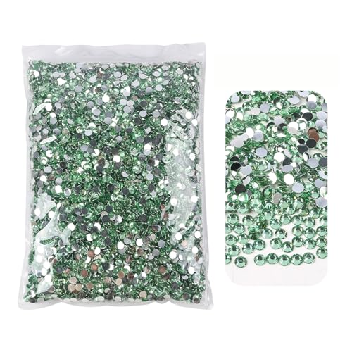 SQING 2 mm 3 mm 4 mm 5 mm 6 mm Flatback-Strasssteine ​​aus Kunstharz mit silberner Unterseite, nicht Hotfix, im großen Paket for DIY-Handwerk, Nail-Art-Dekor(15,SS6 2mm 50000pcs) von SQING