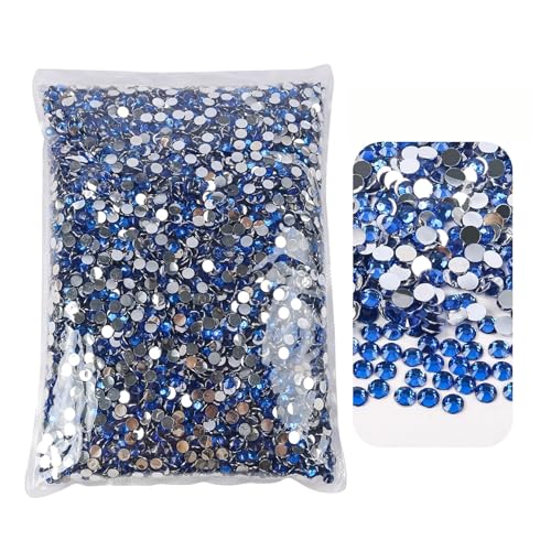 SQING 2 mm 3 mm 4 mm 5 mm 6 mm Flatback-Strasssteine ​​aus Kunstharz mit silberner Unterseite, nicht Hotfix, im großen Paket for DIY-Handwerk, Nail-Art-Dekor(26,SS16 4mm 25000pcs) von SQING