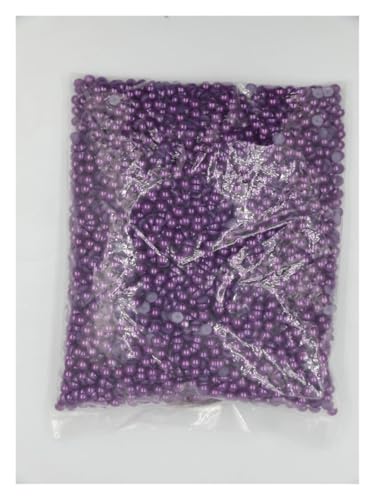 SQING 2mm, 4mm, 6mm, 8mm, 10mm, 12mm, 14mm Amethyst Farbe Flache Rückseite ABS Runde Halbperlen, Nachahmung Kunststoff Halbperlen(14mm 1000pcs) von SQING