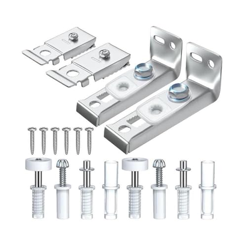 SQING 2set Schiebe Barn Door Hardware Kit Schrank Bi-Fold Tür Hardware Schrank Tür Schiene Set Ersatz Teile Scharnier Boden Guide von SQING