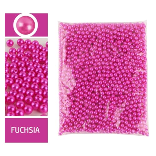 SQING 3-12 mm 500 g ABS-Perlen mit geraden Löchern, rund, Kunststoffimitat, gerade Löcher, rund, Kunststoffimitat, Perlen for Handarbeiten und Schmuckherstellung(DULL,10mm 900pcs) von SQING