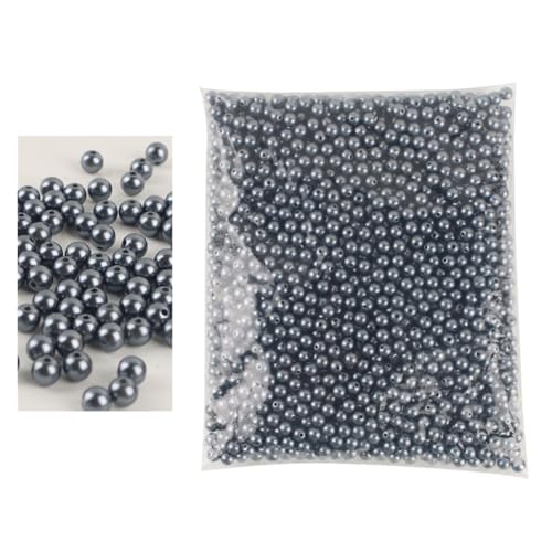 SQING 3-12 mm 500 g ABS-Perlen mit geraden Löchern, rund, Kunststoffimitat, gerade Löcher, rund, Kunststoffimitat, Perlen for Handarbeiten und Schmuckherstellung(PURPLE,4mm 18000pcs) von SQING