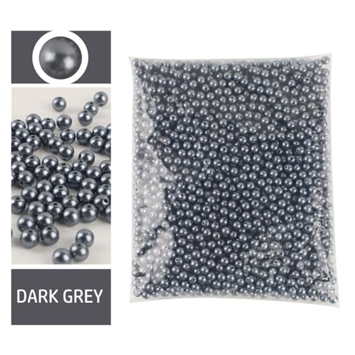 SQING 3-12 mm 500 g ABS-Perlen mit geraden Löchern, rund, Kunststoffimitat, gerade Löcher, rund, Kunststoffimitat, Perlen for Handarbeiten und Schmuckherstellung(PURPLE,5mm 9000pcs) von SQING