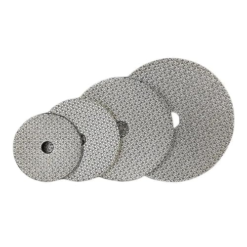 SQING 80/100/125/150 mm galvanisierte Diamant-Polierpads, Handpolierpad, Schleifpads, Schleifscheibe for Glas, Granit, Marmor(100,1 PC_3 INCHES) von SQING