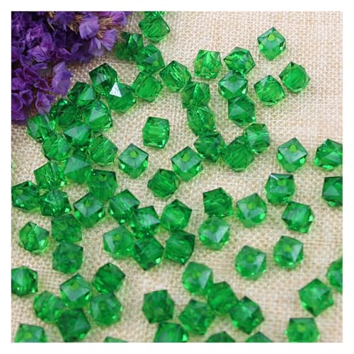 SQING 8mm 10mm 12mm transparente farbige quadratische lose Perlen handgefertigte Accessoires(10,12mm-400Pcs) von SQING