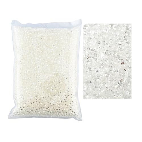 SQING Bulk Jelly Color AB Transparent AB 2mm, 3mm, 4mm, 5mm, 6mm Facetten FlatBack Resin Strass Nail Art Kleidungsstück Dekoration(Transparent,3mm SS10-10000pcs) von SQING