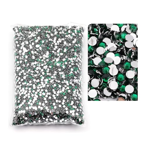 SQING Großes Paket, 2–6 mm, Kunstharz, nicht Hotfix-Strasssteine, Bulk-Großhandel, flache Rückseite, Kunststoff-Kristalle, Nagel-DIY-Glitzerstein(6,4mm SS16-5000pcs) von SQING