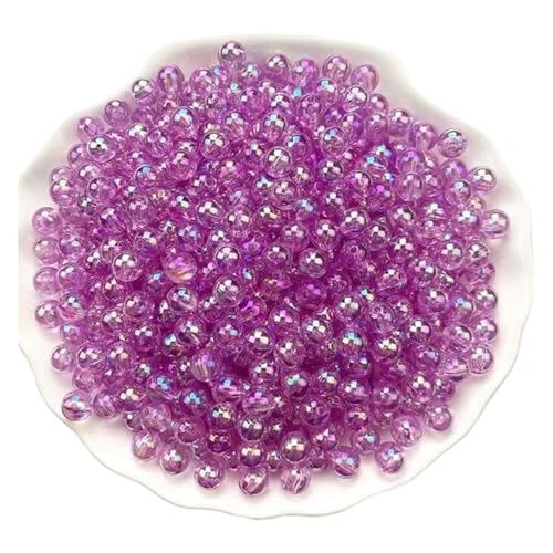 SQING Großes Paket 3/4/5/6/8/10 Großhandel AB Farbe Runde Acryl Perlen Gerade Loch Transparent for Schmuck Machen DIY Armband(Colour10,3mm 35000pcs) von SQING