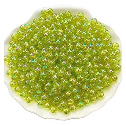 SQING Großes Paket 3/4/5/6/8/10 Großhandel AB Farbe Runde Acryl Perlen Gerade Loch Transparent for Schmuck Machen DIY Armband(Colour11,3mm 35000pcs) von SQING