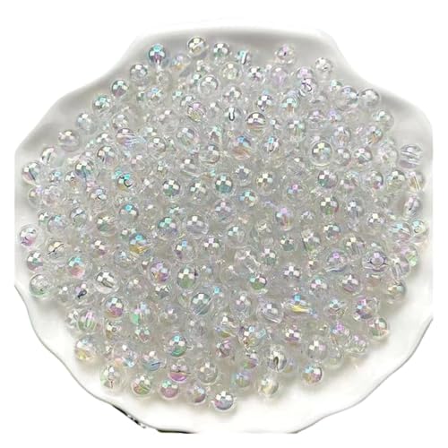 SQING Großes Paket 3/4/5/6/8/10 Großhandel AB Farbe Runde Acryl Perlen Gerade Loch Transparent for Schmuck Machen DIY Armband(Colour16,10mm 900PCS) von SQING